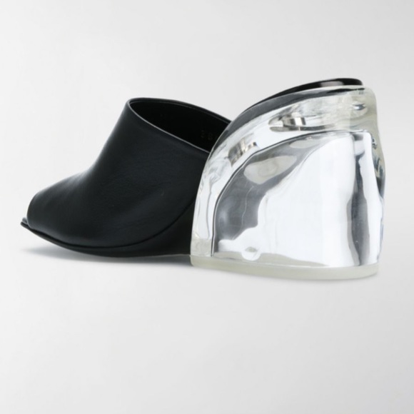 3.1 PHILLIP LIM PLEXI HEEL MULE BLACK - Picture 4 of 9